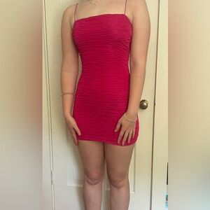 Pink Tight Mini Dress
